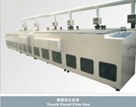 Touch screen rinsing production line